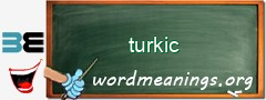 WordMeaning blackboard for turkic